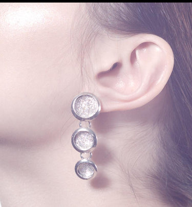 Arete Cielo Estrellado Disminución Plata